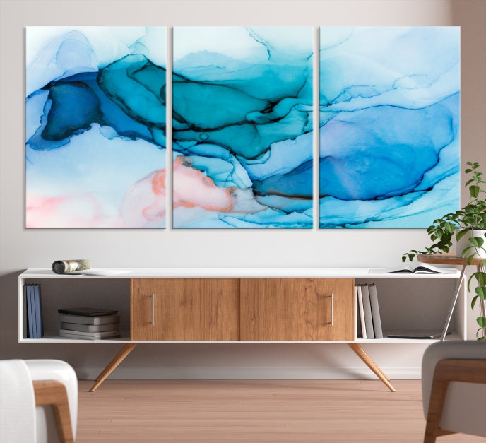 Large Modern Abstract Canvas Wall Art Print Framed Wall Decor