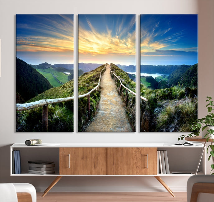 Large Mountain Landscape Wall Art Canvas Print