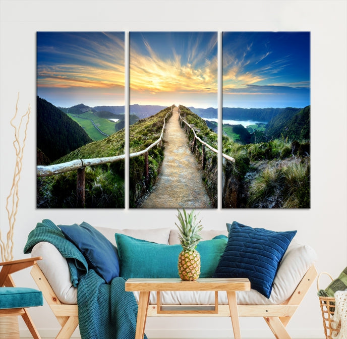 Large Mountain Landscape Wall Art Canvas Print