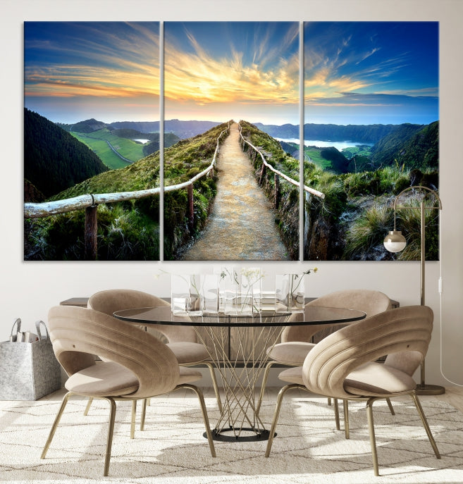 Large Mountain Landscape Wall Art Canvas Print