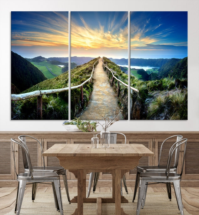 Large Mountain Landscape Wall Art Canvas Print