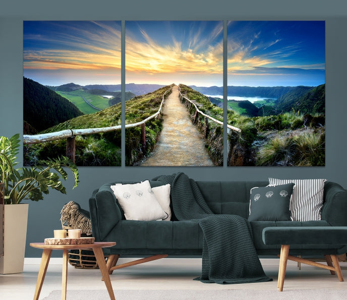 Large Mountain Landscape Wall Art Canvas Print