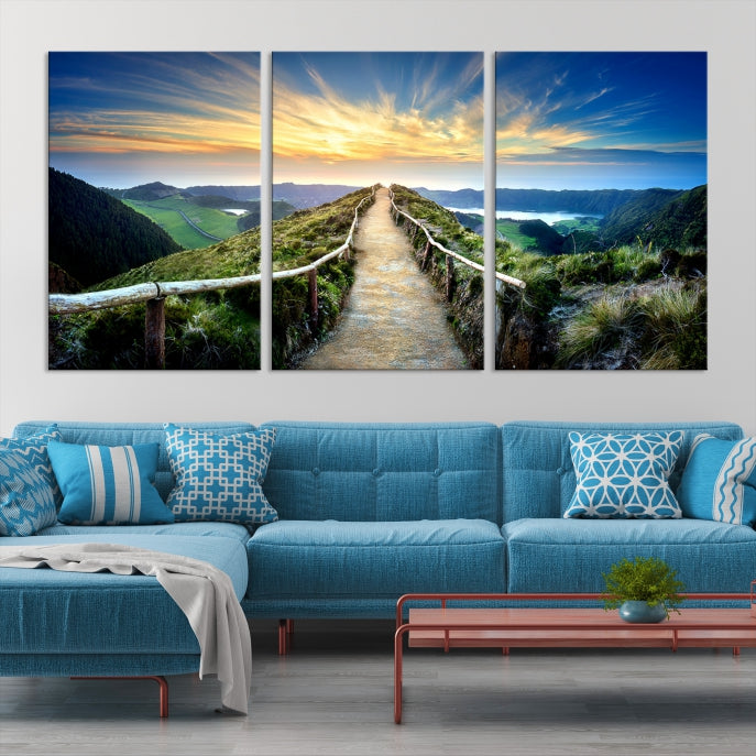 Large Mountain Landscape Wall Art Canvas Print