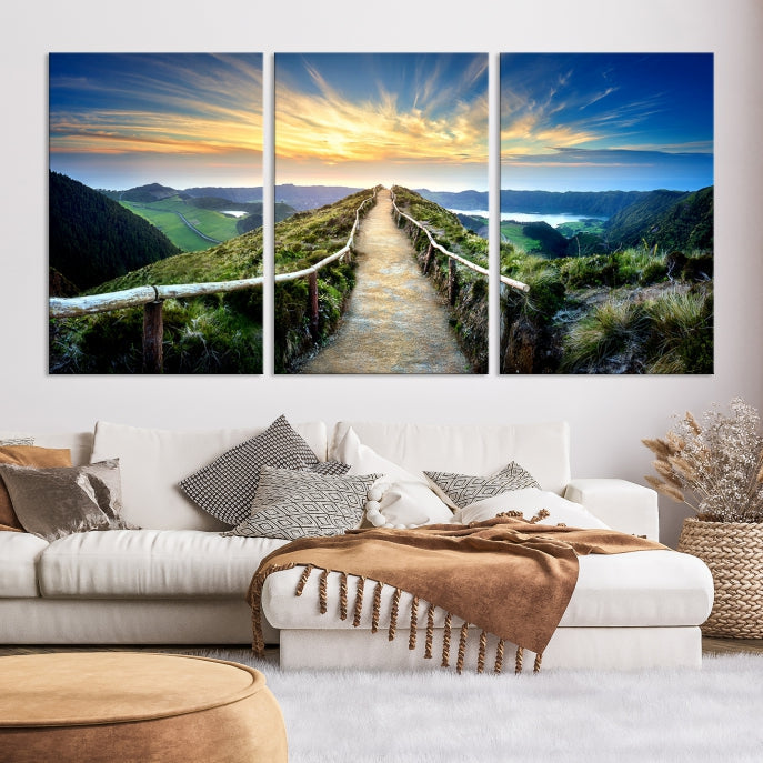 Large Mountain Landscape Wall Art Canvas Print