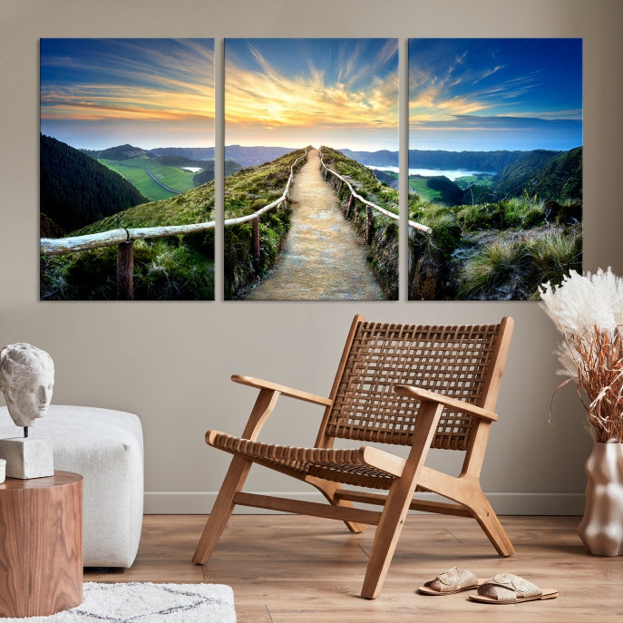 Large Mountain Landscape Wall Art Canvas Print