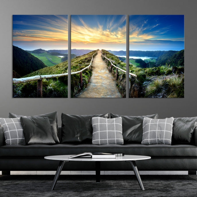 Large Mountain Landscape Wall Art Canvas Print