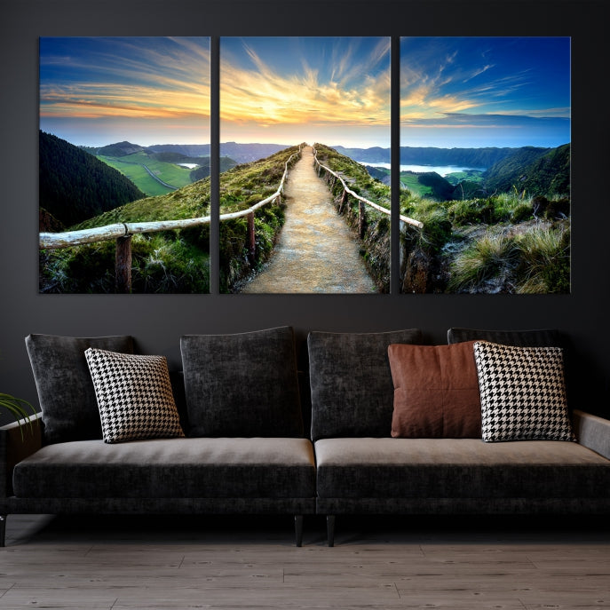 Large Mountain Landscape Wall Art Canvas Print