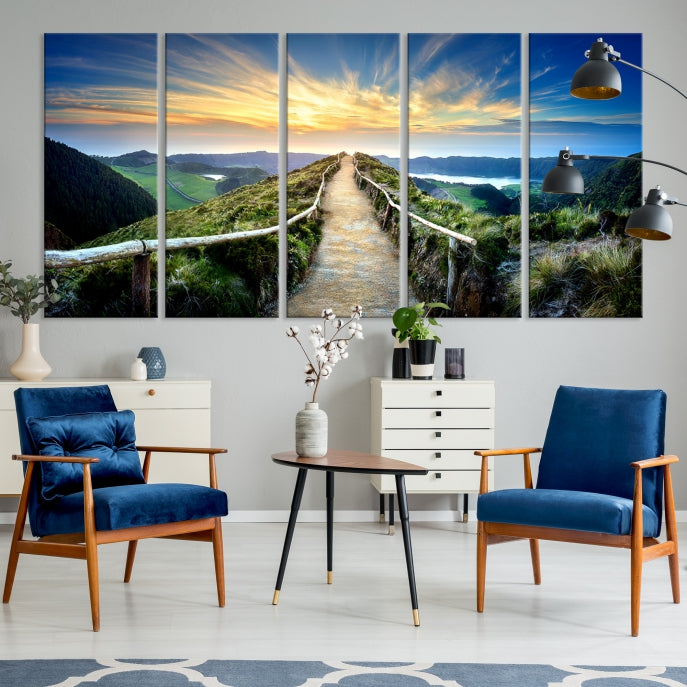 Large Mountain Landscape Wall Art Canvas Print