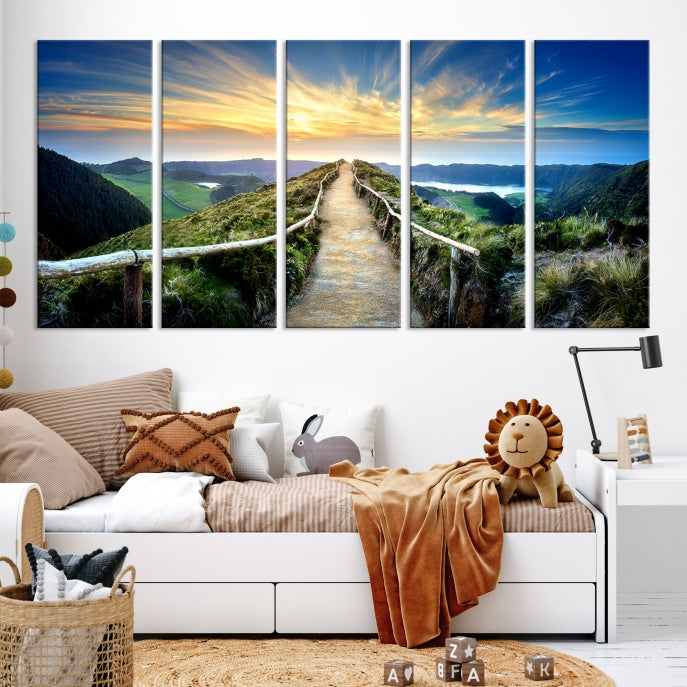 Large Mountain Landscape Wall Art Canvas Print