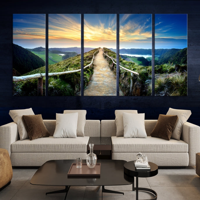 Large Mountain Landscape Wall Art Canvas Print