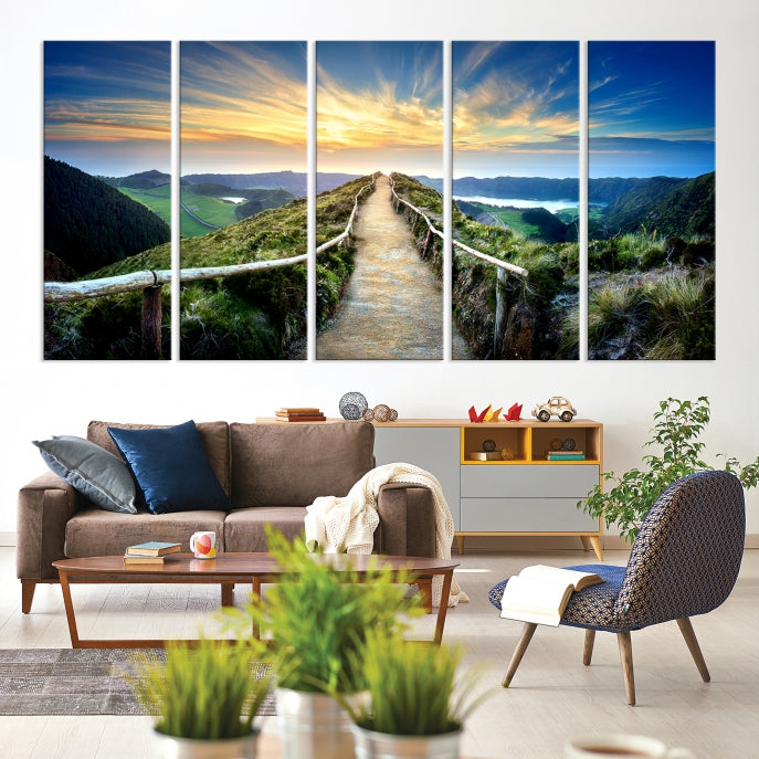 Large Mountain Landscape Wall Art Canvas Print