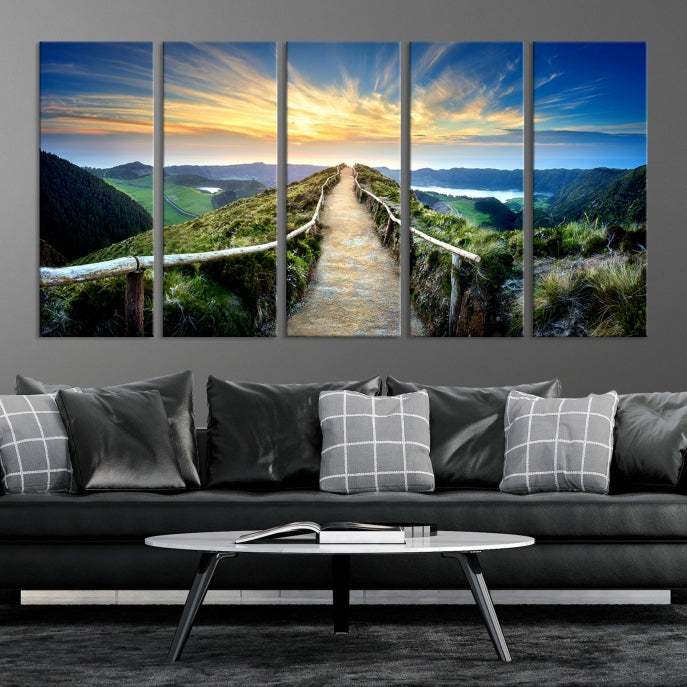 Large Mountain Landscape Wall Art Canvas Print