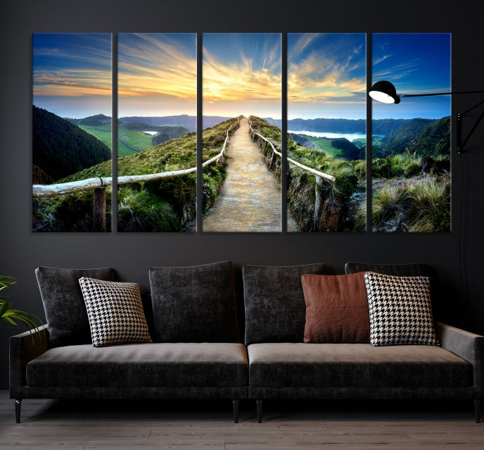 Large Mountain Landscape Wall Art Canvas Print