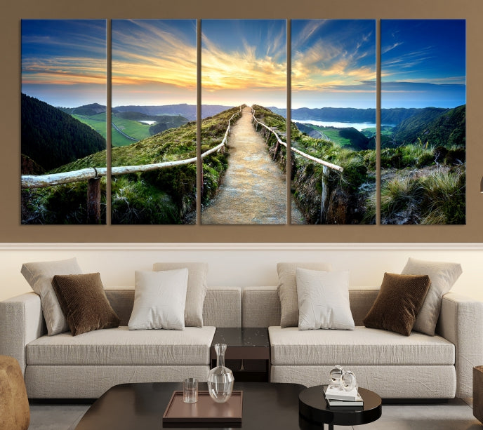 Large Mountain Landscape Wall Art Canvas Print