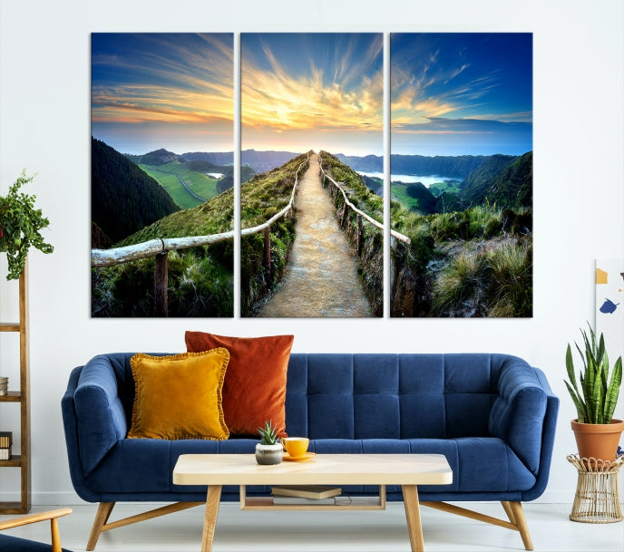 Large Mountain Landscape Wall Art Canvas Print