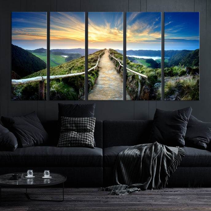 Large Mountain Landscape Wall Art Canvas Print