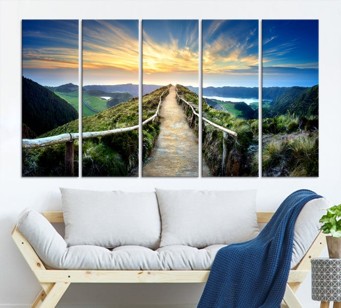 Large Mountain Landscape Wall Art Canvas Print