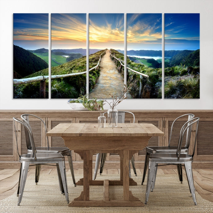 Large Mountain Landscape Wall Art Canvas Print