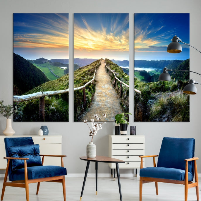 Large Mountain Landscape Wall Art Canvas Print