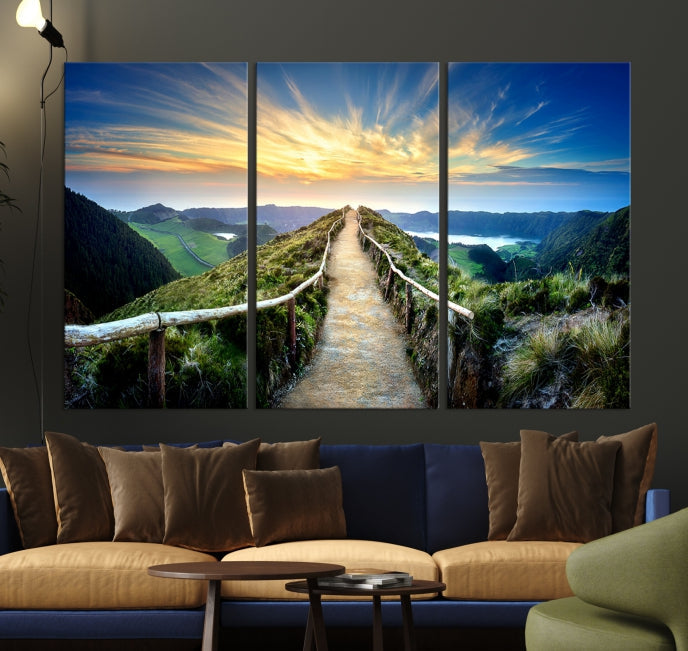 Large Mountain Landscape Wall Art Canvas Print