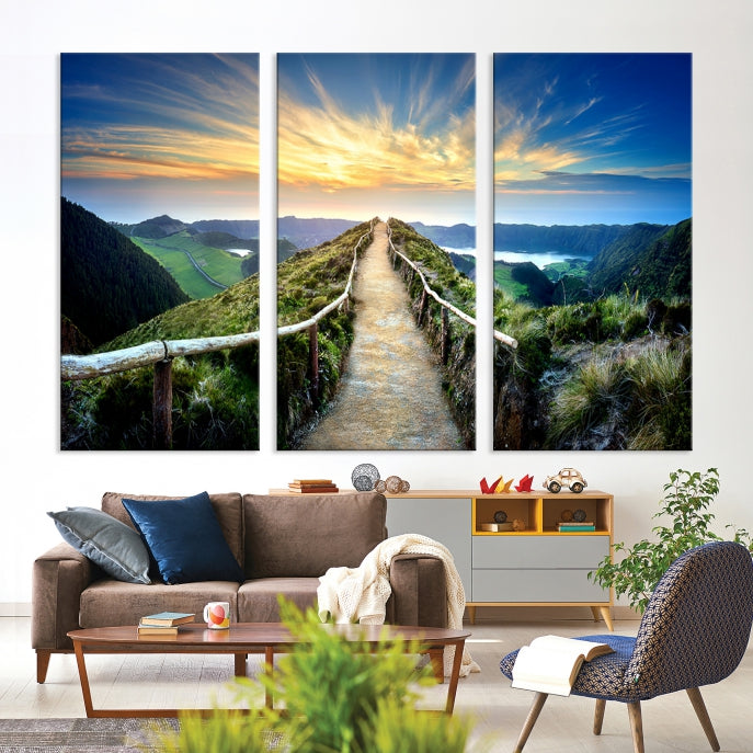 Large Mountain Landscape Wall Art Canvas Print