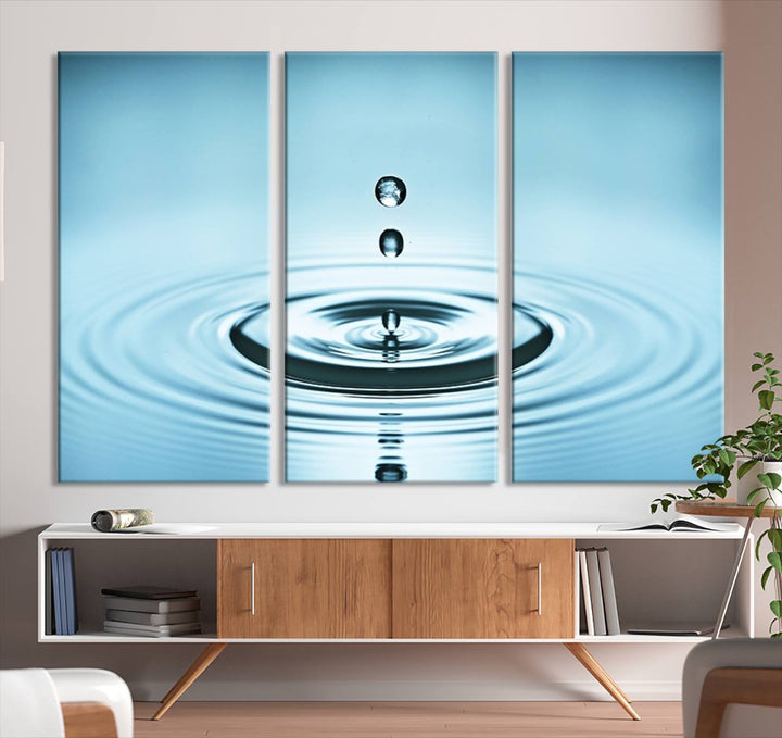 Large Wall Art Water Drop Canvas Print