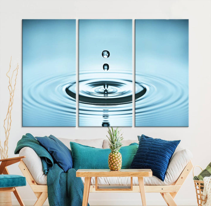 Large Wall Art Water Drop Canvas Print