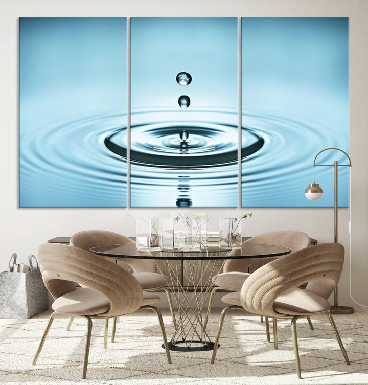 Large Wall Art Water Drop Canvas Print