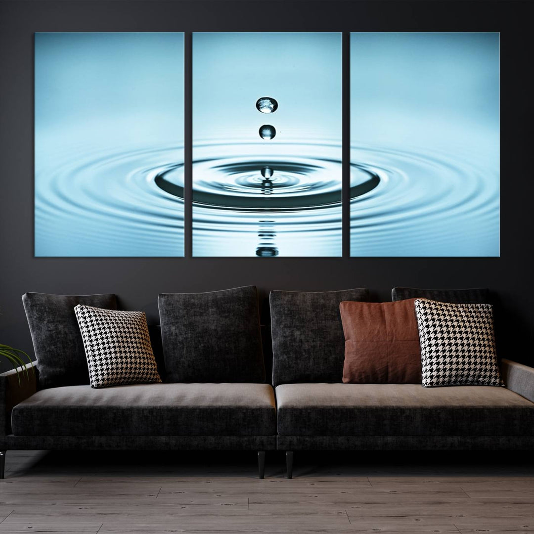 Large Wall Art Water Drop Canvas Print