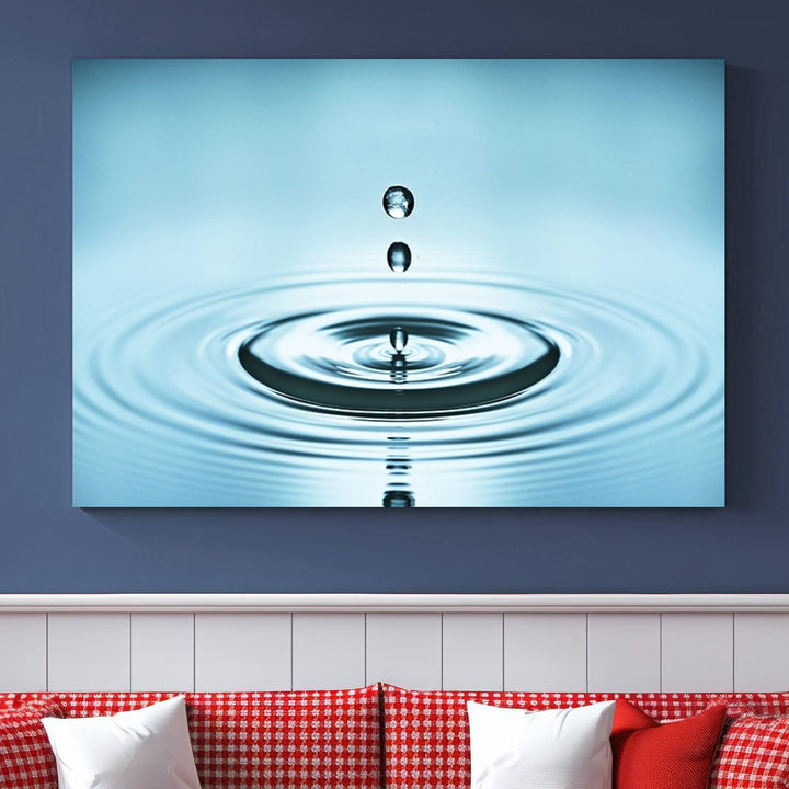 Large Wall Art Water Drop Canvas Print