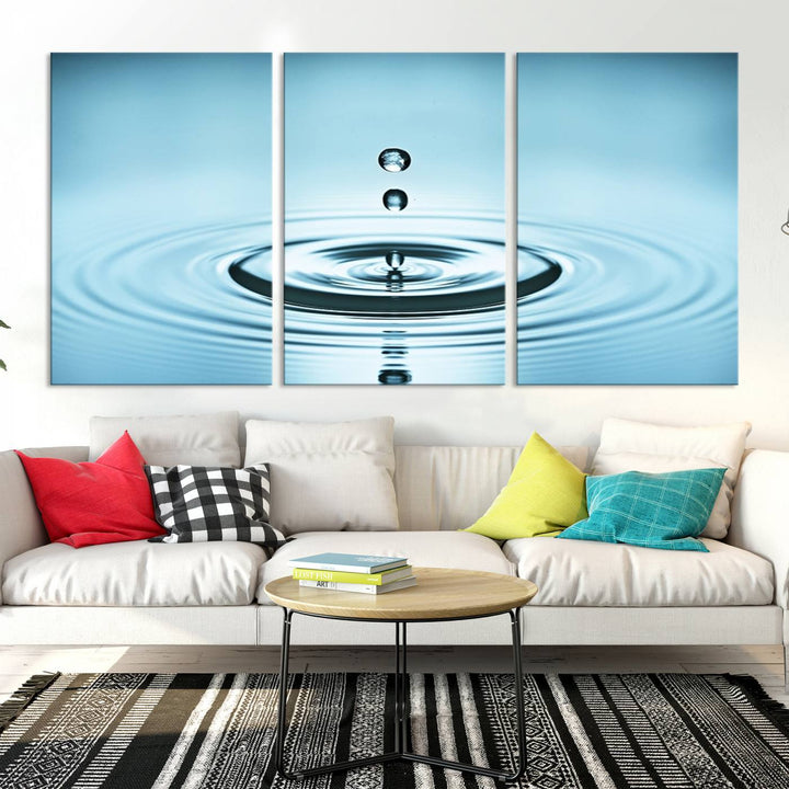 Large Wall Art Water Drop Canvas Print