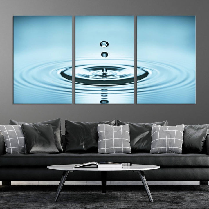 Large Wall Art Water Drop Canvas Print