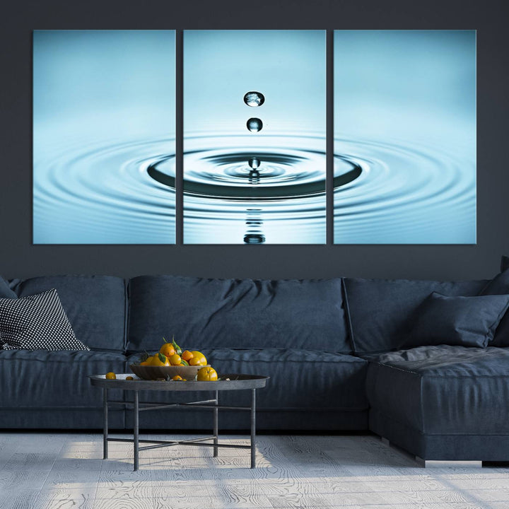 Large Wall Art Water Drop Canvas Print