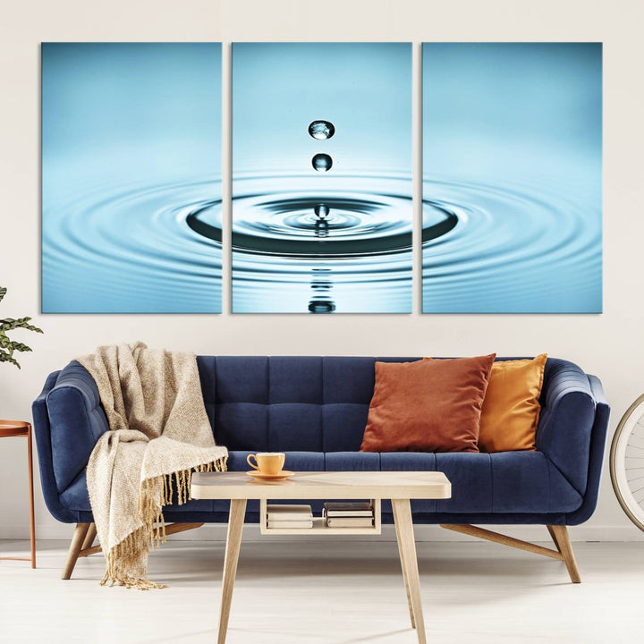 Large Wall Art Water Drop Canvas Print