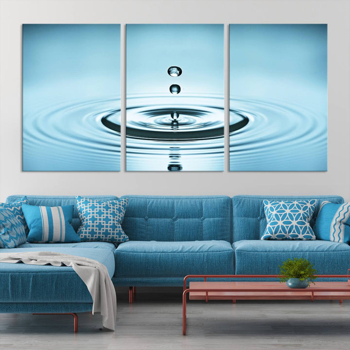 Large Wall Art Water Drop Canvas Print