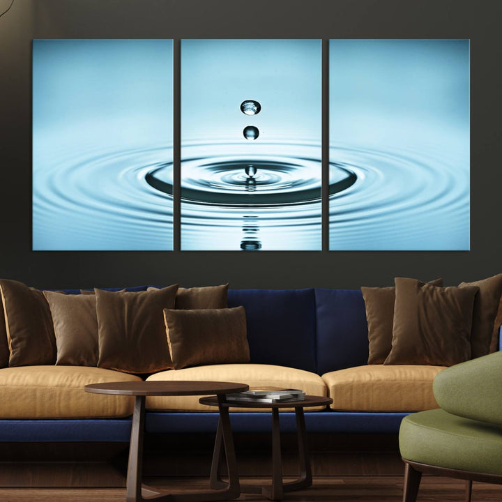 Large Wall Art Water Drop Canvas Print