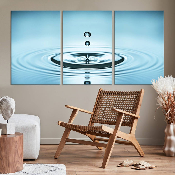 Large Wall Art Water Drop Canvas Print