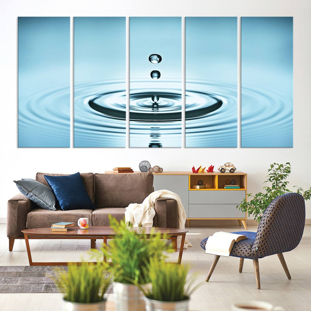 Large Wall Art Water Drop Canvas Print