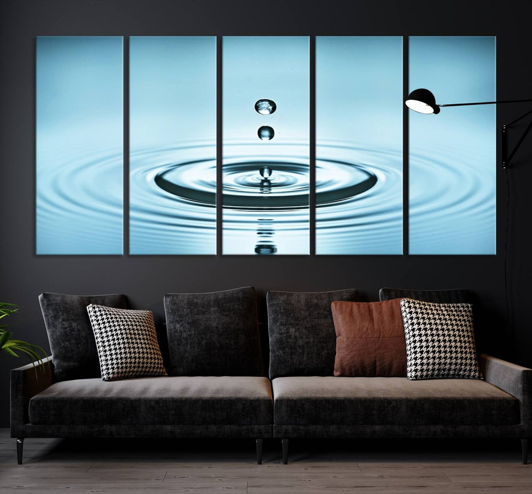 Large Wall Art Water Drop Canvas Print