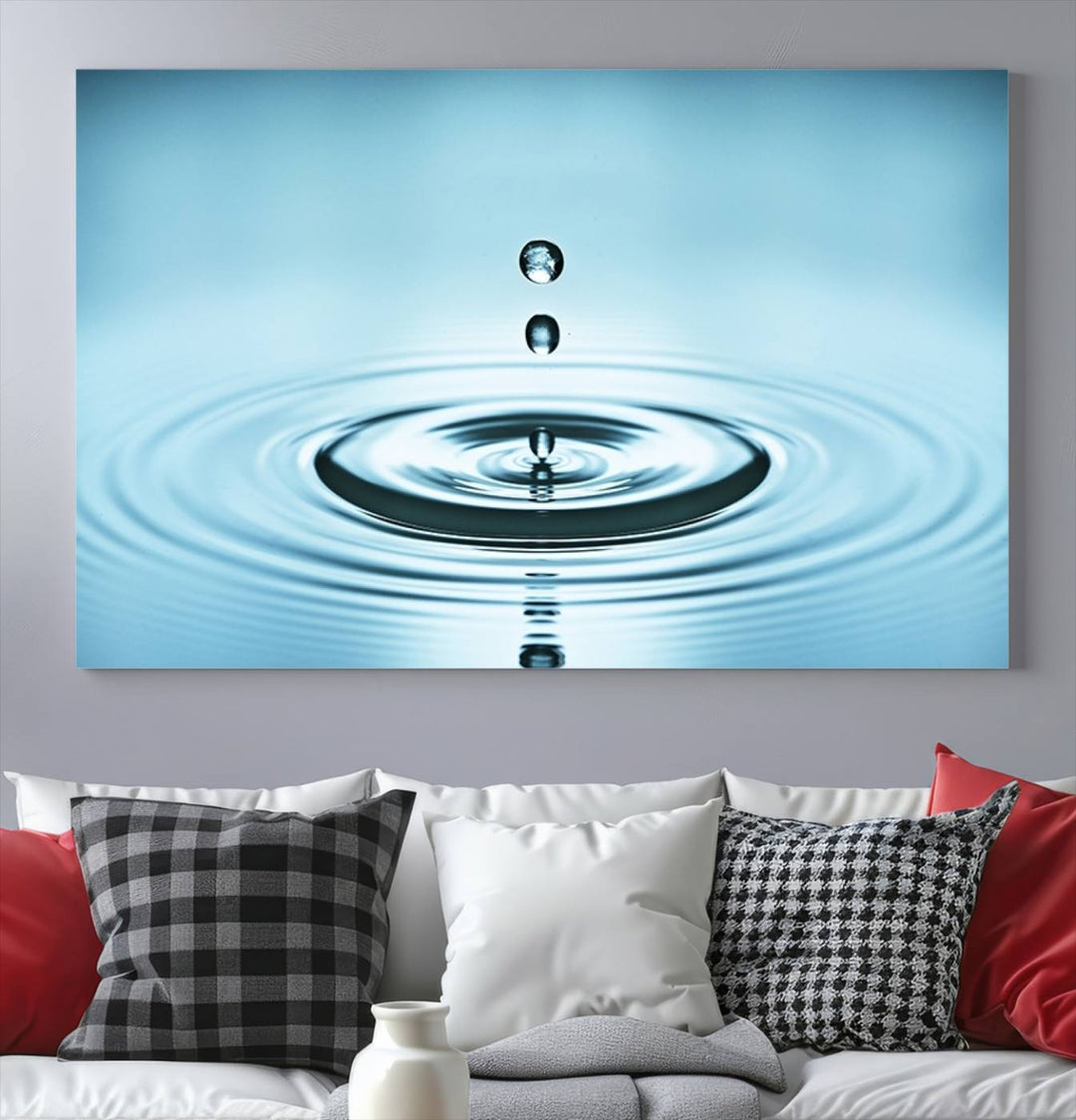 Large Wall Art Water Drop Canvas Print