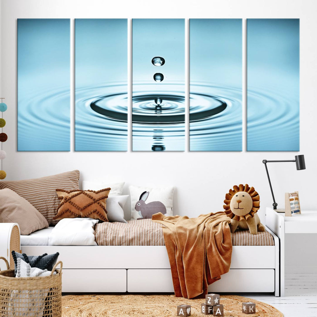 Large Wall Art Water Drop Canvas Print