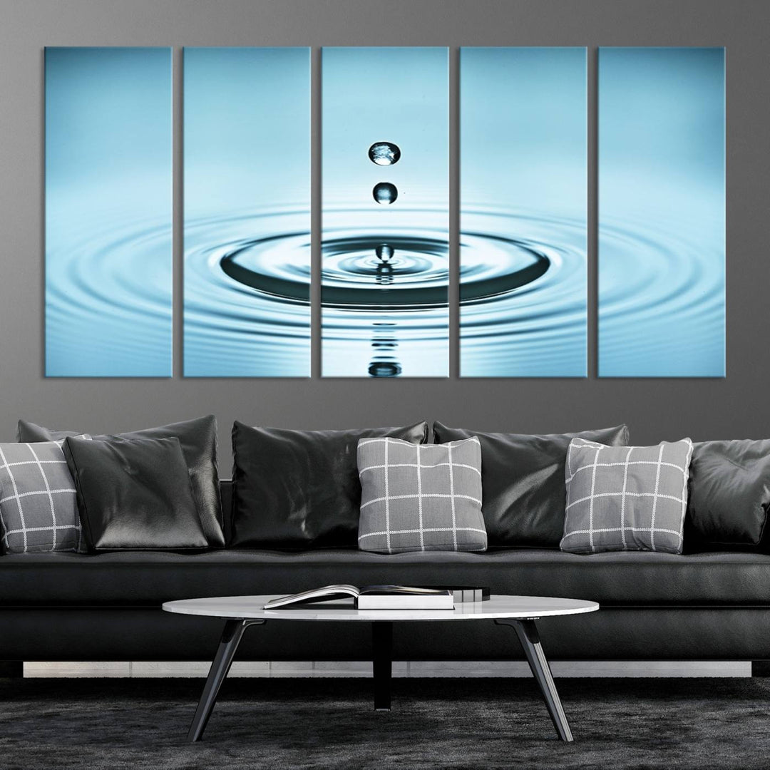 Large Wall Art Water Drop Canvas Print