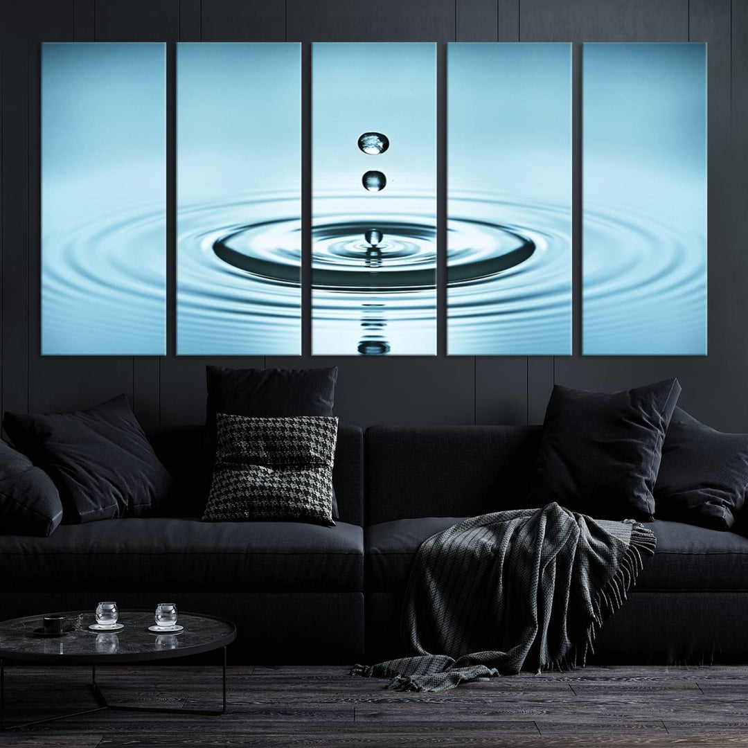 Large Wall Art Water Drop Canvas Print