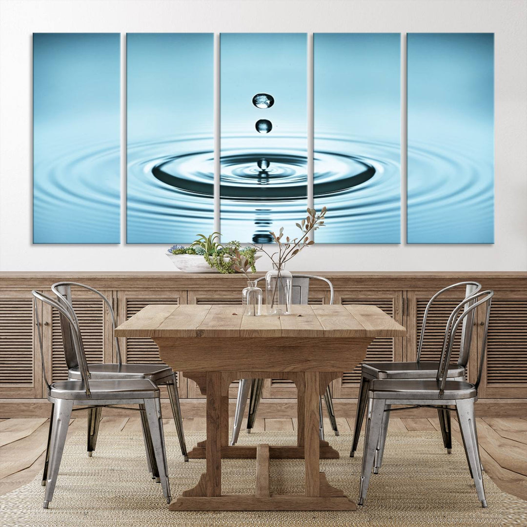 Large Wall Art Water Drop Canvas Print