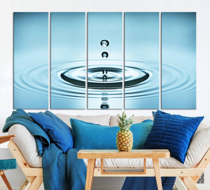 Large Wall Art Water Drop Canvas Print