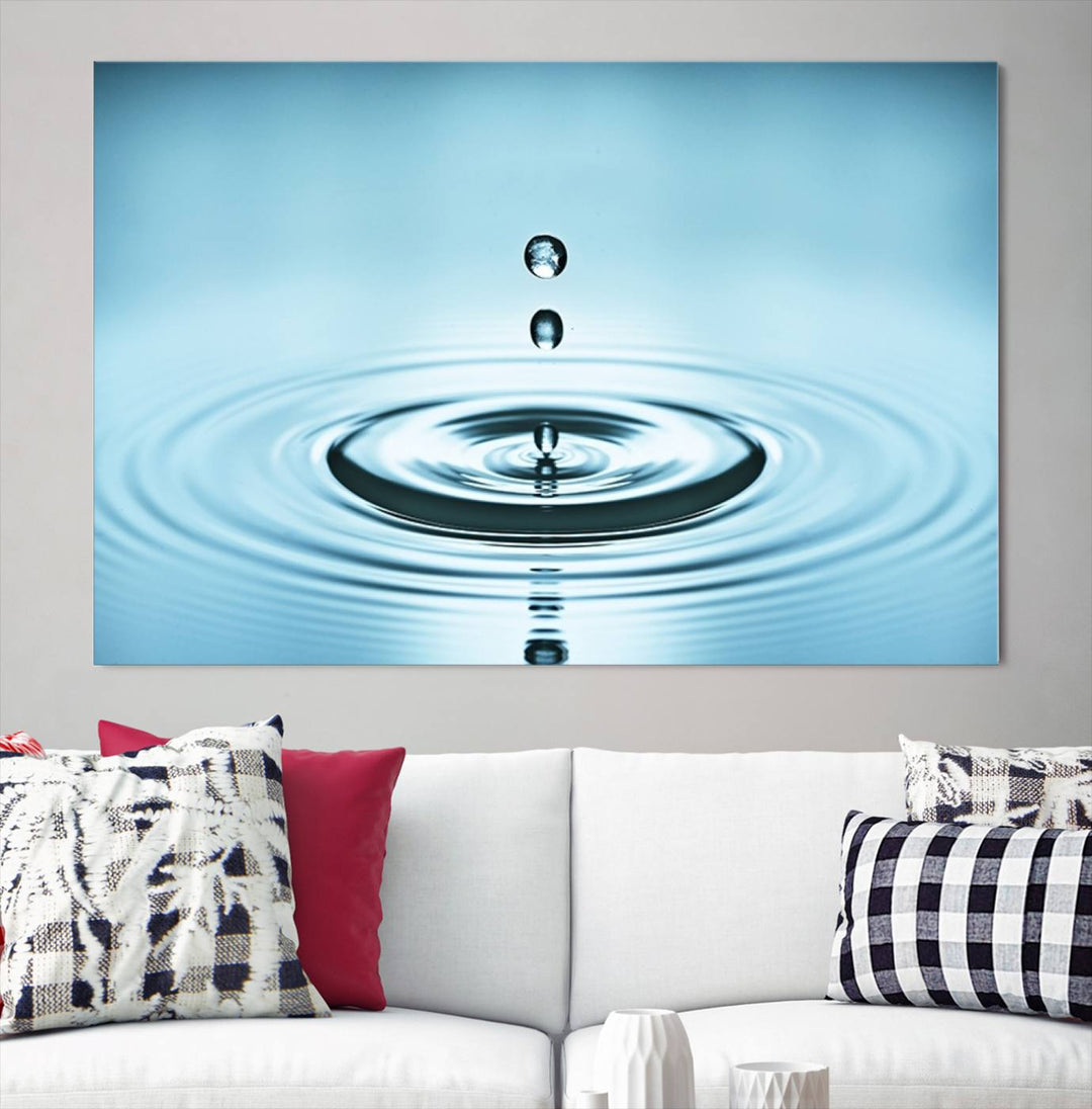 Large Wall Art Water Drop Canvas Print