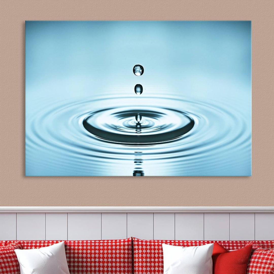 Large Wall Art Water Drop Canvas Print