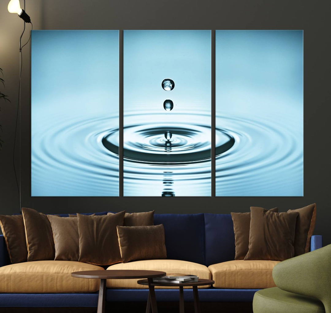 Large Wall Art Water Drop Canvas Print