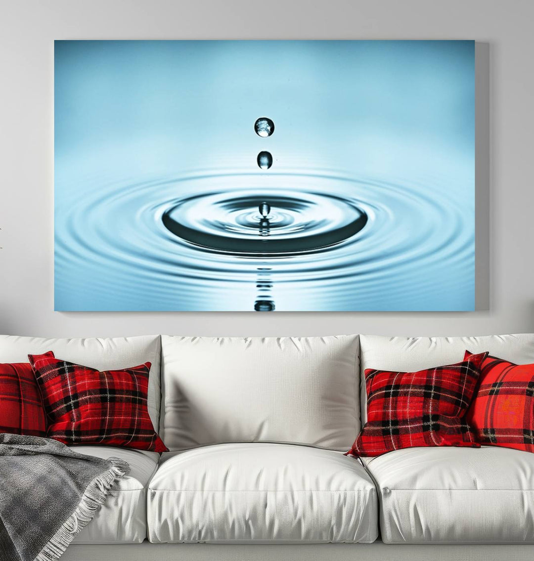 Large Wall Art Water Drop Canvas Print