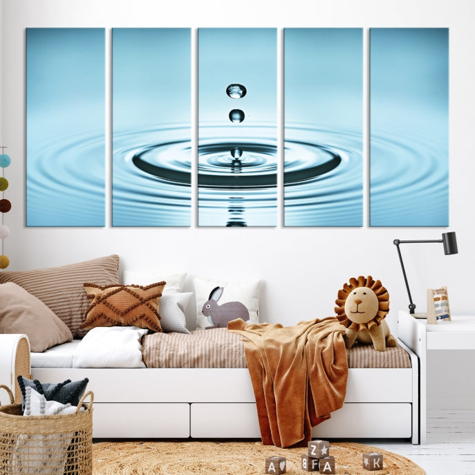 Large Water Droplet Wall Art Canvas Print